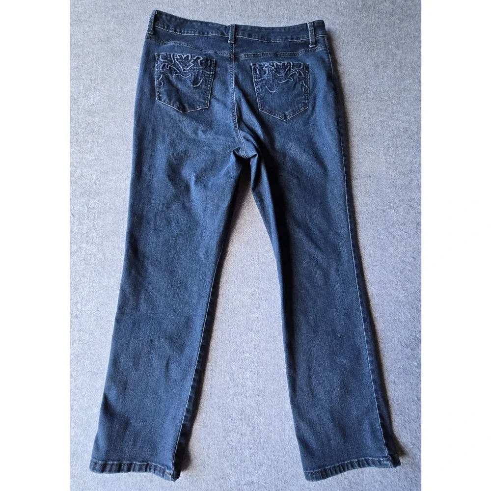 Gloria Vanderbilt Women's Jeans Amanda Slim Med Wash High Rise Size 18 (35x30)